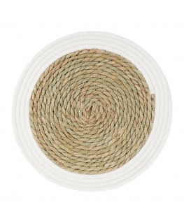 Boho Natural Stalo kilimėlis 35 cm Baltas AMBITION