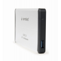 Gembird EE2-U3S-2-S saugojimo diskų korpusas HDD korpusas Sidabras 2.5"