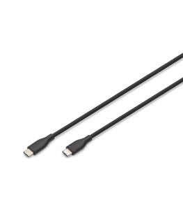 Digitus USB-C silicone connection cable, 0.5m, black