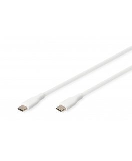 Digitus USB-C silicone connection cable, 0.5m, white