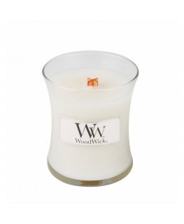 WoodWick Linen vaska svece Cits Balts 1 pcs