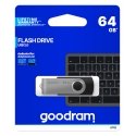 Goodram UTS2 USB atmintukas 64 GB USB A tipo 2.0 Juoda Goodram UTS2 USB atmintukas 64 GB USB A tipo 2.0 Juoda