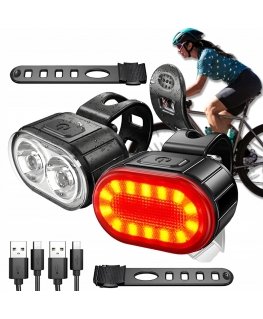 dviračio žibintas priekyje ir gale 2,6 x 4,5 cm