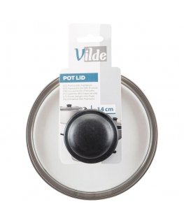 Vilde Puodo dangtis stiklinis karščiui atsparus 14 cm