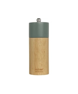 Green wooden pepper mill 5x14 cm