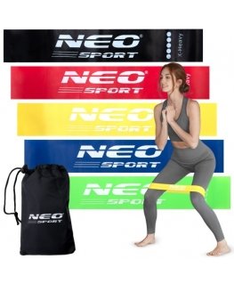NS-959 Neo-Sport Kestävyysnauhojen sarja harjoituksiin, 5 kpl