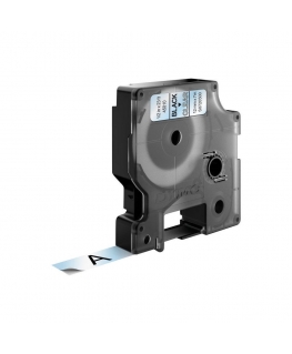 DYMO D1 -Standard Labels - Black on Transparent - 12mm x 7m