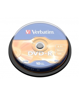 Verbatim DVD-R Matt Silver 4,7 GB 10 tk