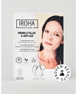 Iroha Nature Wrinkle Filler & Anti-Age Face Mask with Triple Hyaluronic Acid 30 ml
