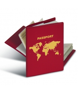 HERMA 5549 aplankas pasui Raudona 1 kišenės(ių)