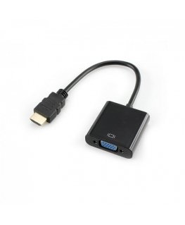SBOX AD.HDMI-VGA video cable adapter HDMI Type A (Standard) VGA (D-Sub) Black