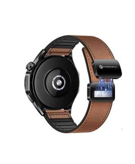 Forcell dirželis „Samsung Galaxy Watch A6bc6 F-Design FS20“ magnetinis, ekologiška oda, 22 mm, rudas