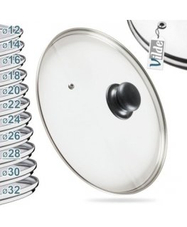 The glass lid has a 28 cm DOMOTTI air vent.