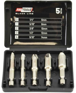 AW-Tools AWTOOLS ŠRUVEŅU GRIEŽEJI 5 gb. Melns LINE