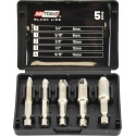 AW-Tools AWTOOLS SCREW EXTRACTORS 5pcs Black LINE