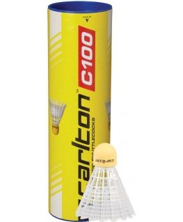 Carlton C100 sünteetilised badmintoni skrajukesed, 6tk, keskmine.