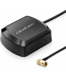 Qoltec Mobilna Antena GPS GLONASS su pagrindu magnetiniu | dookulinė | 28dBi | SMA RA