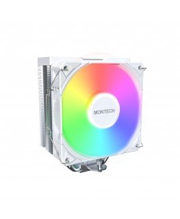 Montech NX400 ARGB Procesors Gaisa dzesētājs 12 cm Balts 2 pcs