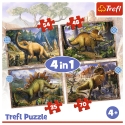 Trefl 34383 pusle 70 tk Dinosaurused