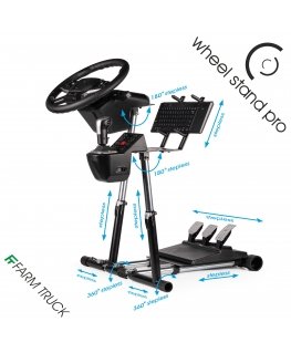 Wheel Stand Pro Farm Truck rattiteline, musta