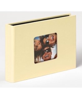 Walther Mini slip-in Fun valokuvakansio Kerman väri 36 arkkia 10 x 15 Satulasidonta