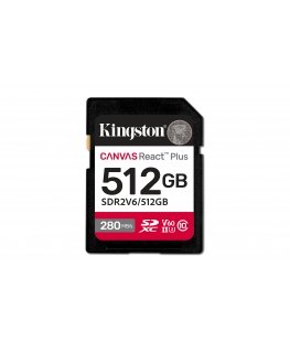 Kingston Technology Canvas React Plus 512 GB SDXC UHS-II Klasės 10