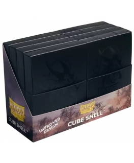 Dragon Shield Double Shell Deck Box - Shadow Черный/Черный