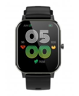 Denver SW-181BLACK Viedpulkstenis un sporta pulkstenis 4,32 cm (1.7") IPS Digitāls Skārienjūtīgais ekrāns Melns