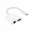 JOYROOM SH-C1 video kabeļu aksesuārs USB Veids-C USB Type-C + 3.5mm Balts