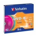 Verbatim DVD-R Colour 4,7 GB 5 vnt