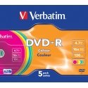 Verbatim DVD-R Colour 4,7 GB 5 vnt