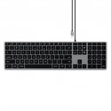 Satechi Slim W3 keyboard Universal USB QWERTY English Aluminium, Black