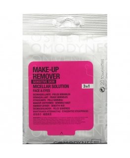 Comodynes micelinės veido ir akių makiažo valiklis 20 vnt.
