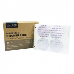Алюминиевые крышки-наклейки для многоразовых капсул Sealpod Nespresso, 100 шт.