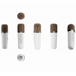 Extralink Smart Projector Cinema&Karaoke - IMS360 White | Projector for movies, games, and music with 2 microphones | 1080p, And