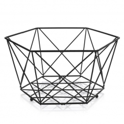 Vaisių krepšelis Dekoras 29 cm juodas AMBITION