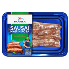 Biovela Marinade Sausages BRAZILIAN Pork Belly Strips, 300g
