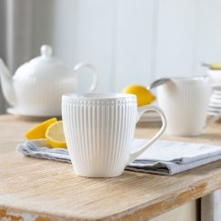 Porcelain Mug 390 ml for Curly Hair White AMBITION