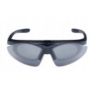 Wosport Black Shooting Glasses - 3 interchangeable lenses, strap