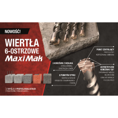 MAKITA Drill Bit SDS MAX 40x1360x1500mm MAXI MAK 6-CUTTER