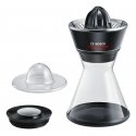 Bosch MCP72GPB citrus press Plastic, Stainless steel Black, Transparent