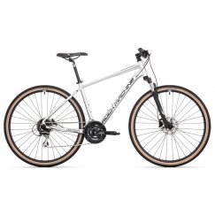 Rock Machine Crossride 300 Gloss Silver/Black/Grey Mountain Bike (Wheel Size: 29 Frame Size: XL)
