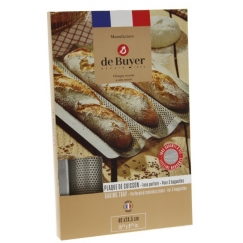 De Buyer Baking Tray 3 BAGUETTE INOX