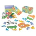 RoGer Safari Animals Puzzle In A Tin 25pcs RoGer Safari Animals Puzzle In A Tin 25pcs