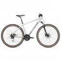Kalnu velosipēds Rock Machine Crossride 300 Gloss Silver/Black/Grey (Rata izmērs: 29 Rāmja izmērs: M)