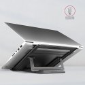 Axagon STND-L Aluminum stand for laptops size 10"–17.3". Eight adjustable height and angle. Grey ver