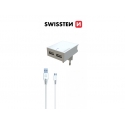 Swissten 22045000 mobile device charger Universal White AC Indoor