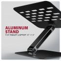 Axagon STND-LQB stand for notebooks and tablets 10"–17.3". Adjustable height and angle