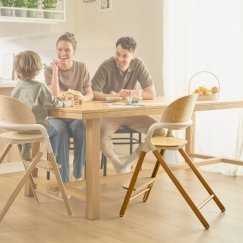 Lionelo Celia - height-adjustable high chair for growing with your child | Black Wood