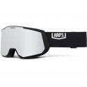 100percent SNOW - SNOWCRAFT XL Must Black HiPER Silver Mirror